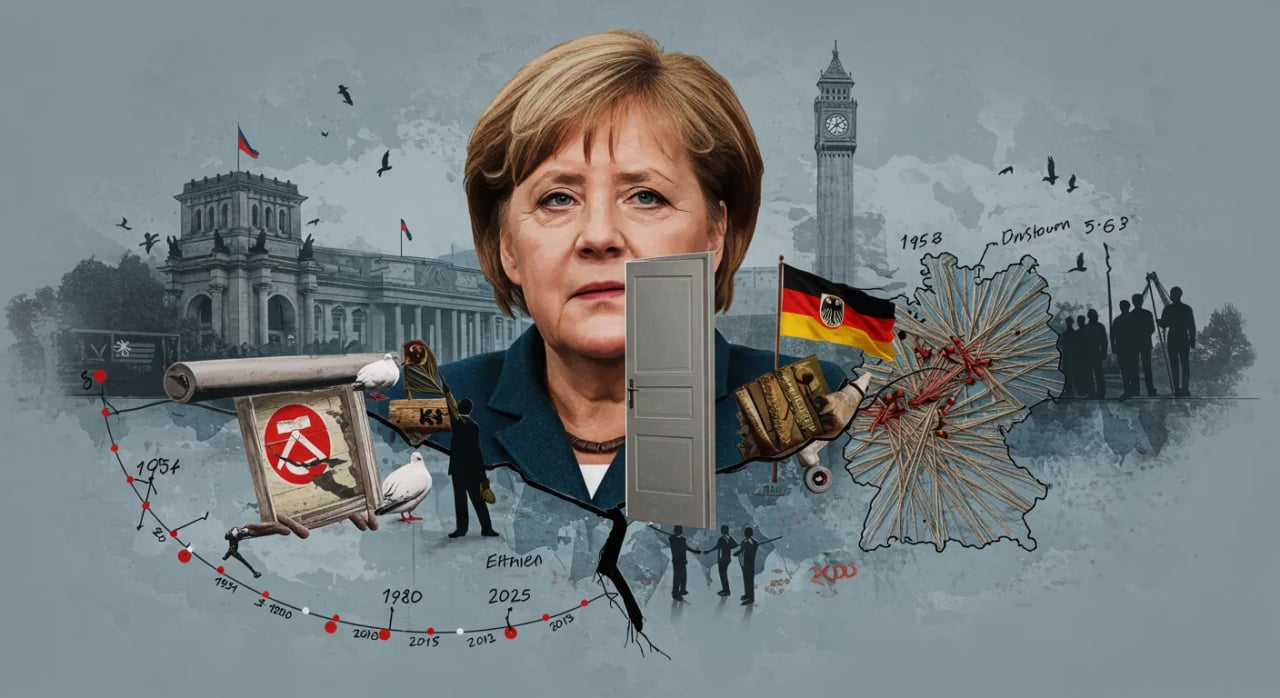 Angela Merkels Schatten: Mythos, Macht und die doppelte Identität Cover